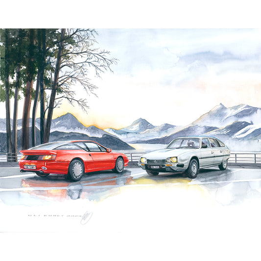 #1181  Renault Alpine V6 GT, Citroën CX Serie 2