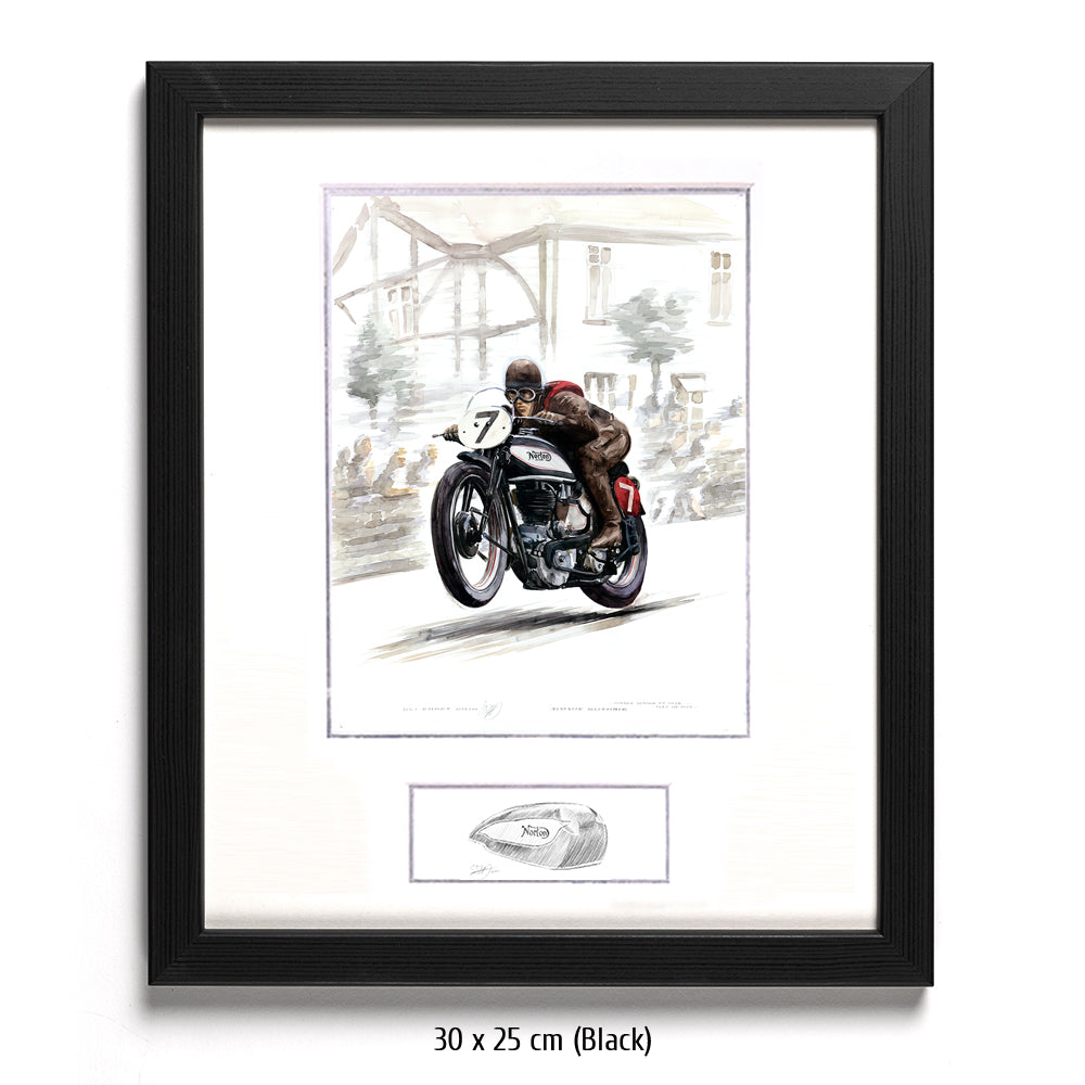 #0296 Norton Motorbike, Jimmie Guthrie, winner Isle of Man 1937