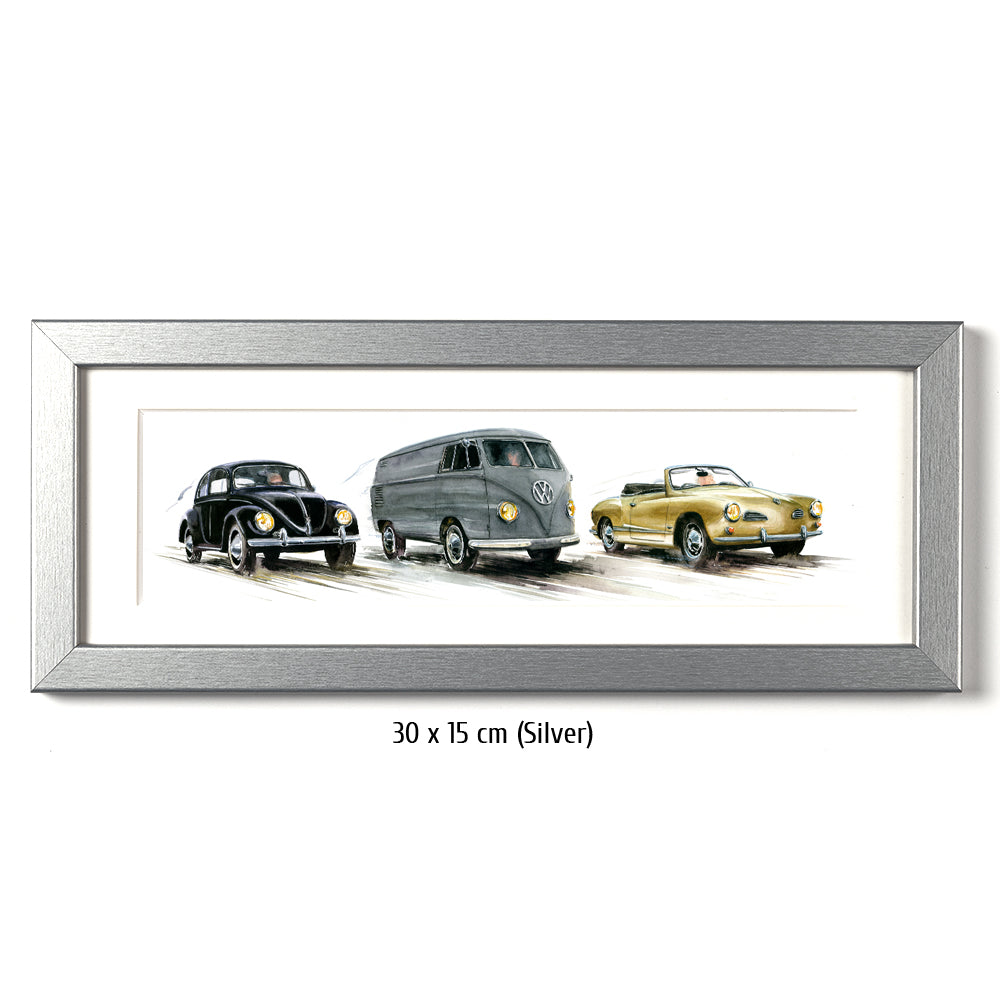 #0338XS VW Käfer, Volkswagen Bulli T2, Karmann Ghia