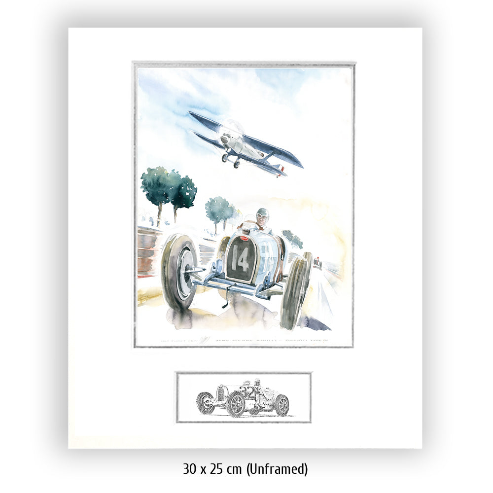#0516 'L´Age d´Or, Bugatti T59, Breguet Rekord-Flugzeug