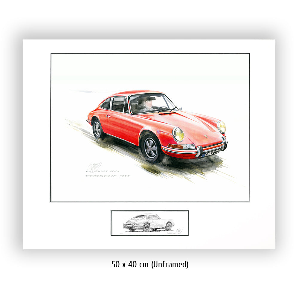 #0527 R "Porsche 911 Coupé rot"