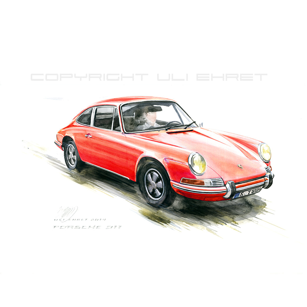 #0527 R "Porsche 911 Coupé rot"