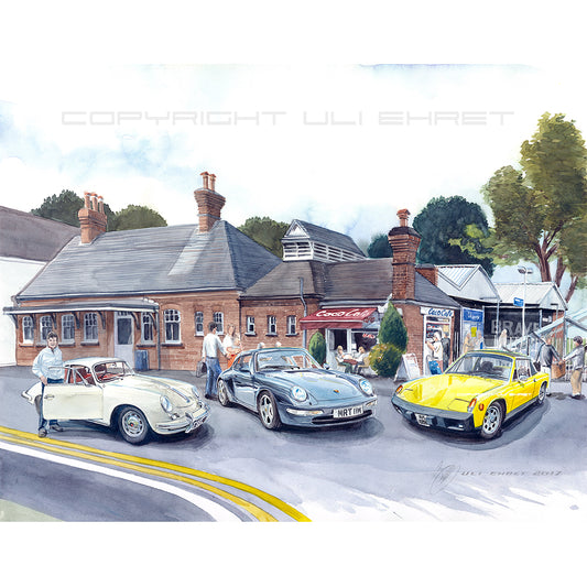 #0707 'Three Porsches at the Coo-Coo-Cafe