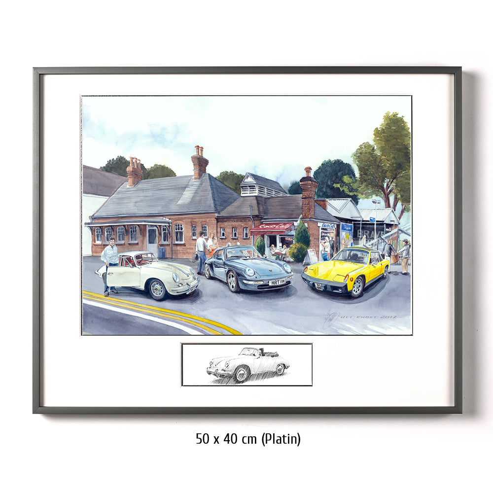 #0707 'Three Porsches at the Coo-Coo-Cafe