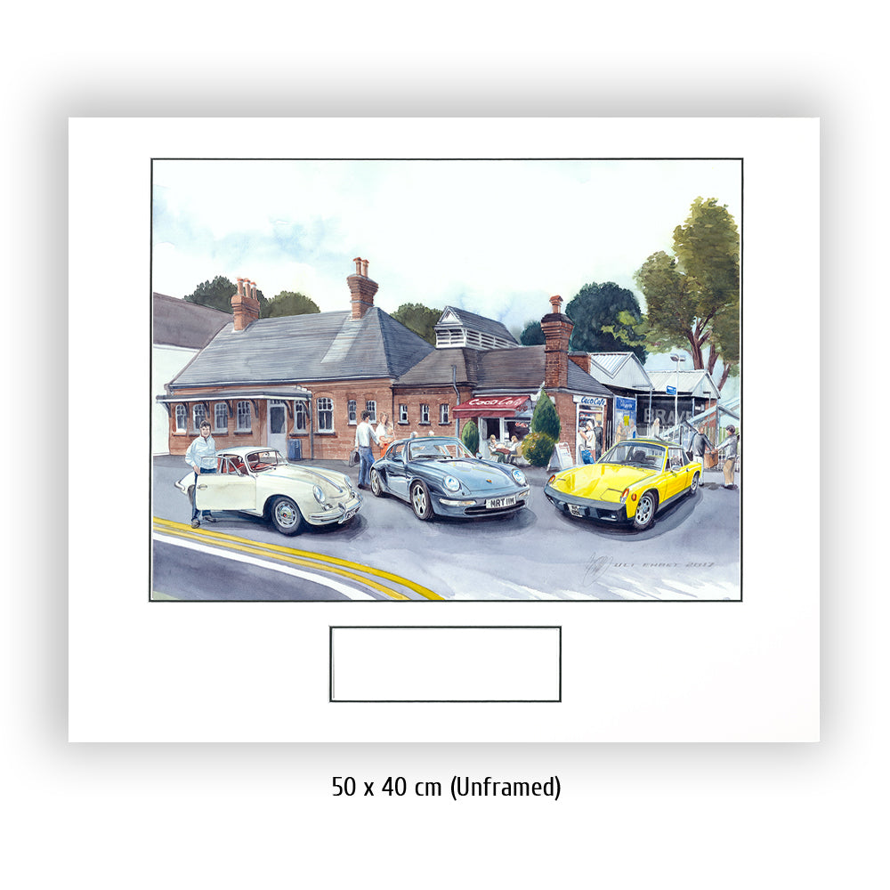 #0707 'Three Porsches at the Coo-Coo-Cafe