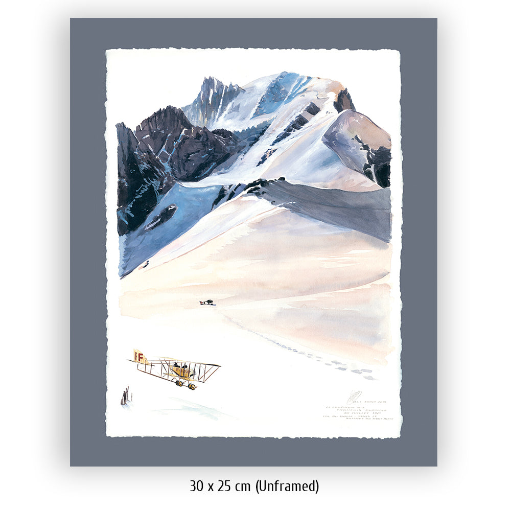 #0773  "Die Landung auf dem Montblanc-Rücken"