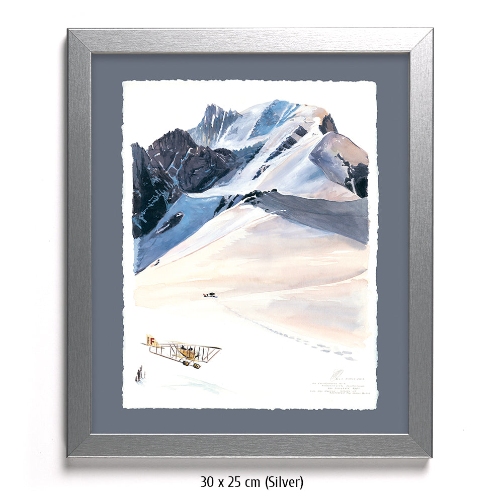 #0773  "Die Landung auf dem Montblanc-Rücken"