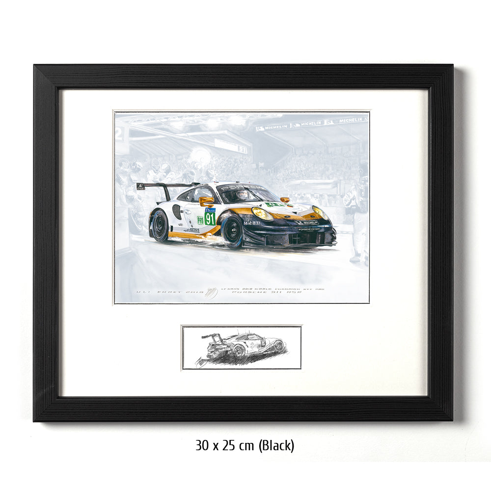 #0804 i "Porsche 911 RSR #91 gold"