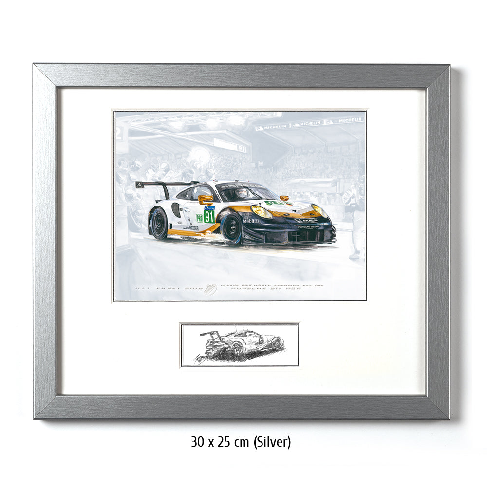 #0804 i "Porsche 911 RSR #91 gold"