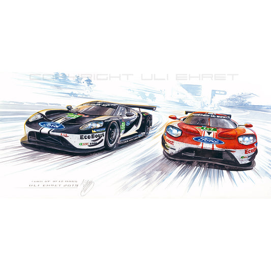 #0813  'Ford GT #66 & #67  Le Mans 2019'