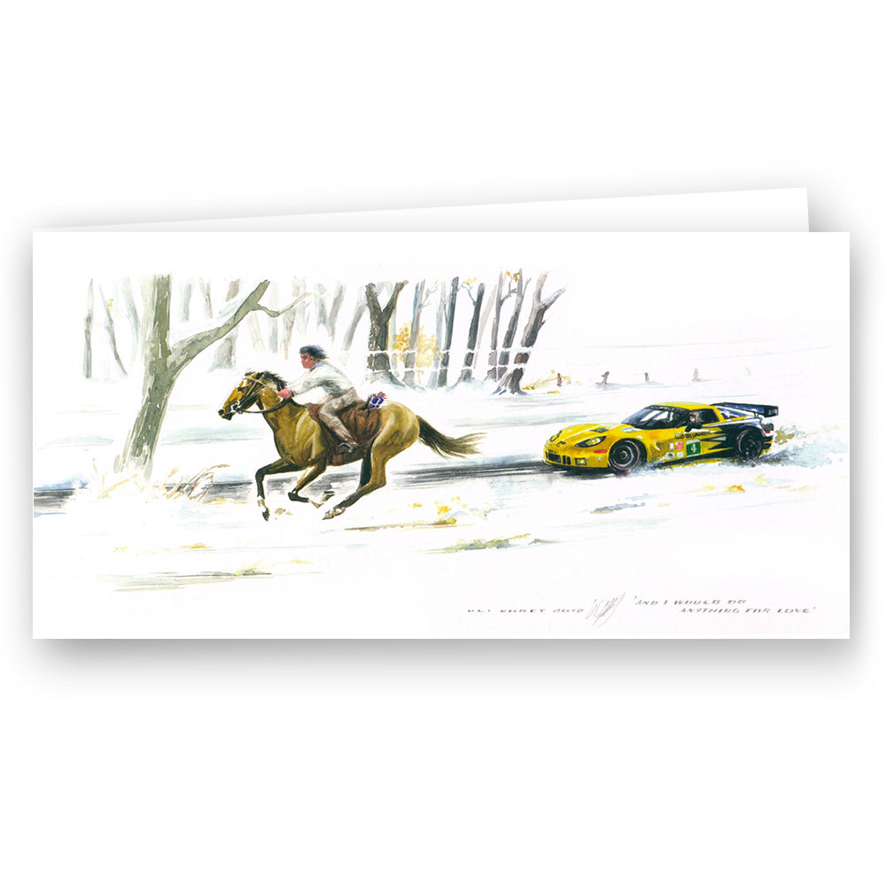 Karte #029 - 'Corvette C6.R and Mustang Horse'