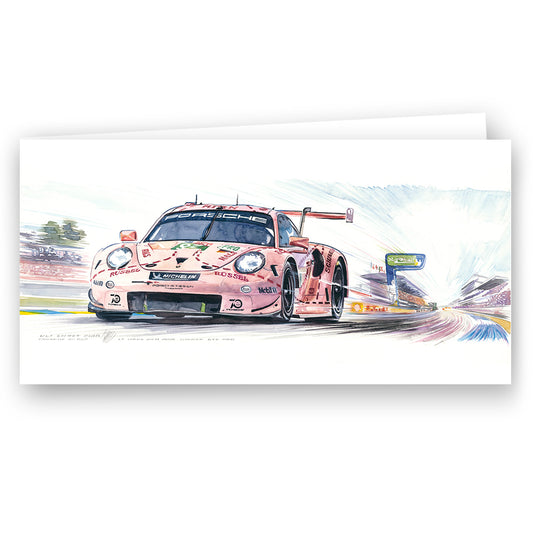 Card #058 - ""Pink Pig Porsche"" Le Mans 24H 2018