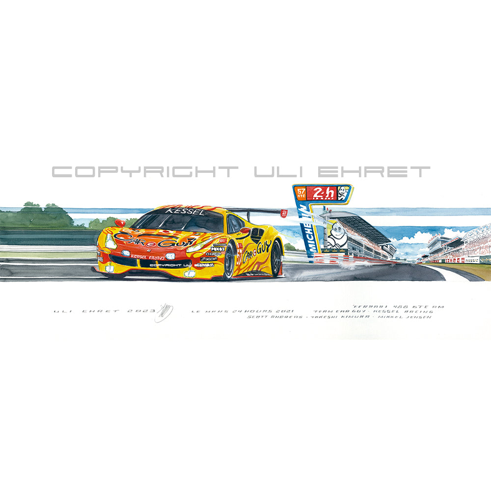 #1098 Car Guy Racing Ferrari 488 GTE Evo, 2021