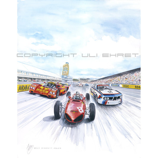 #1147 OR Hockenheim Historic Poster Art 2024