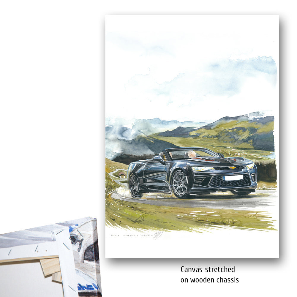 #1264 "Chevrolet Camaro Cabriolet in den Alpen"