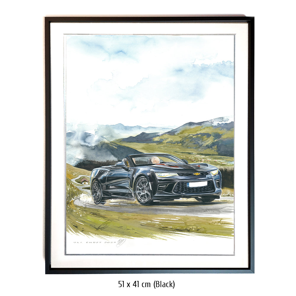 #1264 "Chevrolet Camaro Cabriolet in den Alpen"