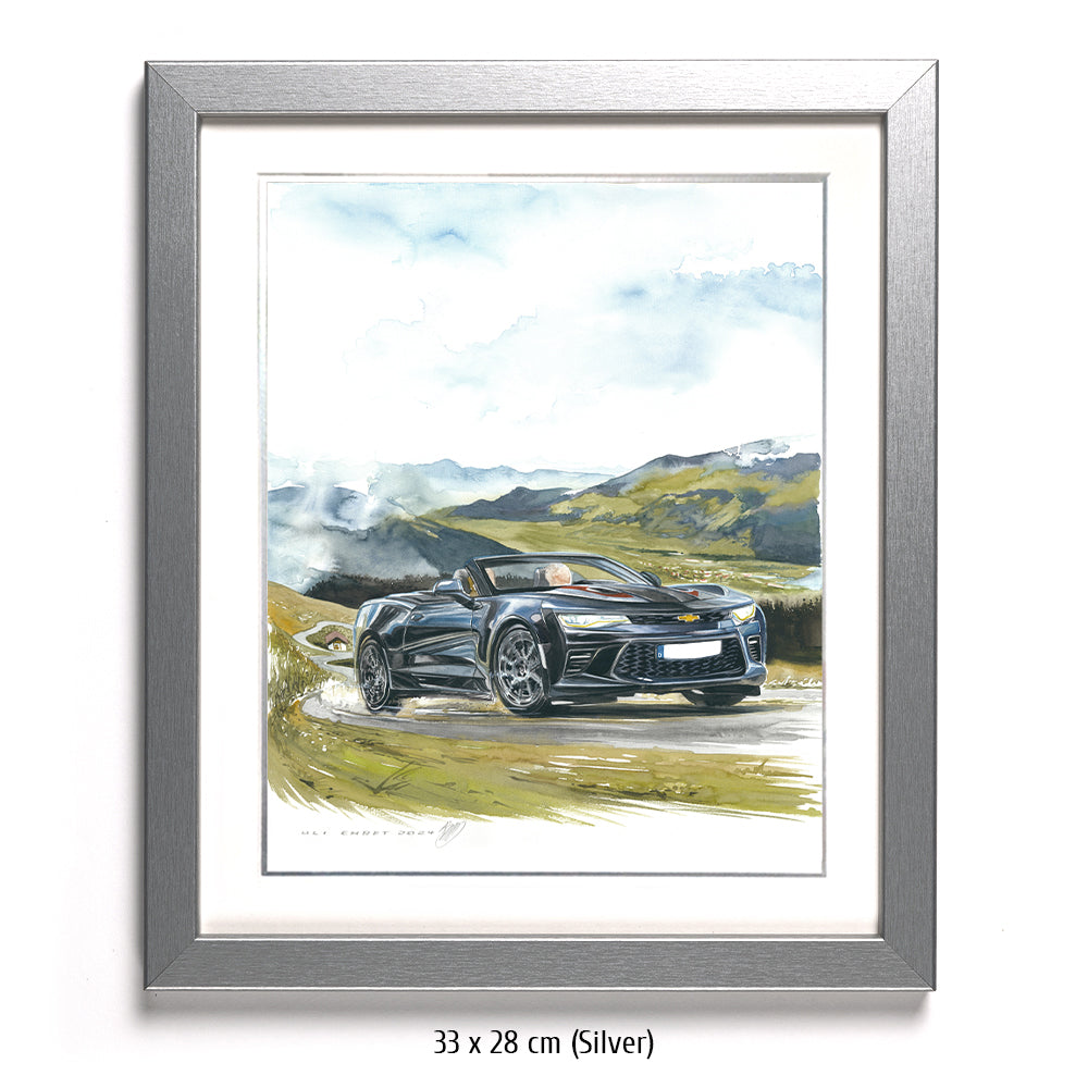 #1264 "Chevrolet Camaro Cabriolet in den Alpen"