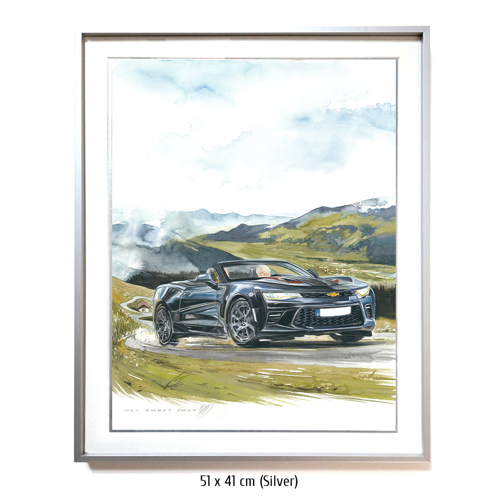 #1264 "Chevrolet Camaro Cabriolet in den Alpen"