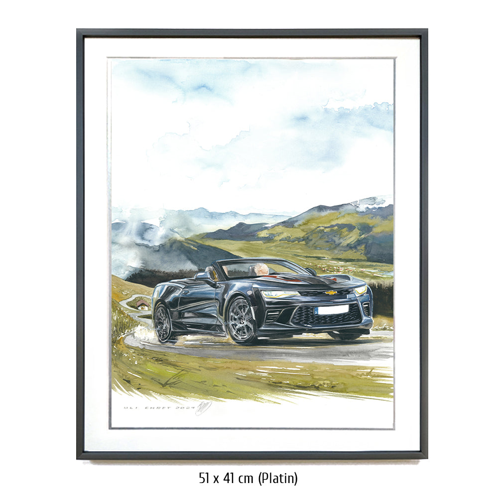 #1264 "Chevrolet Camaro Cabriolet in den Alpen"