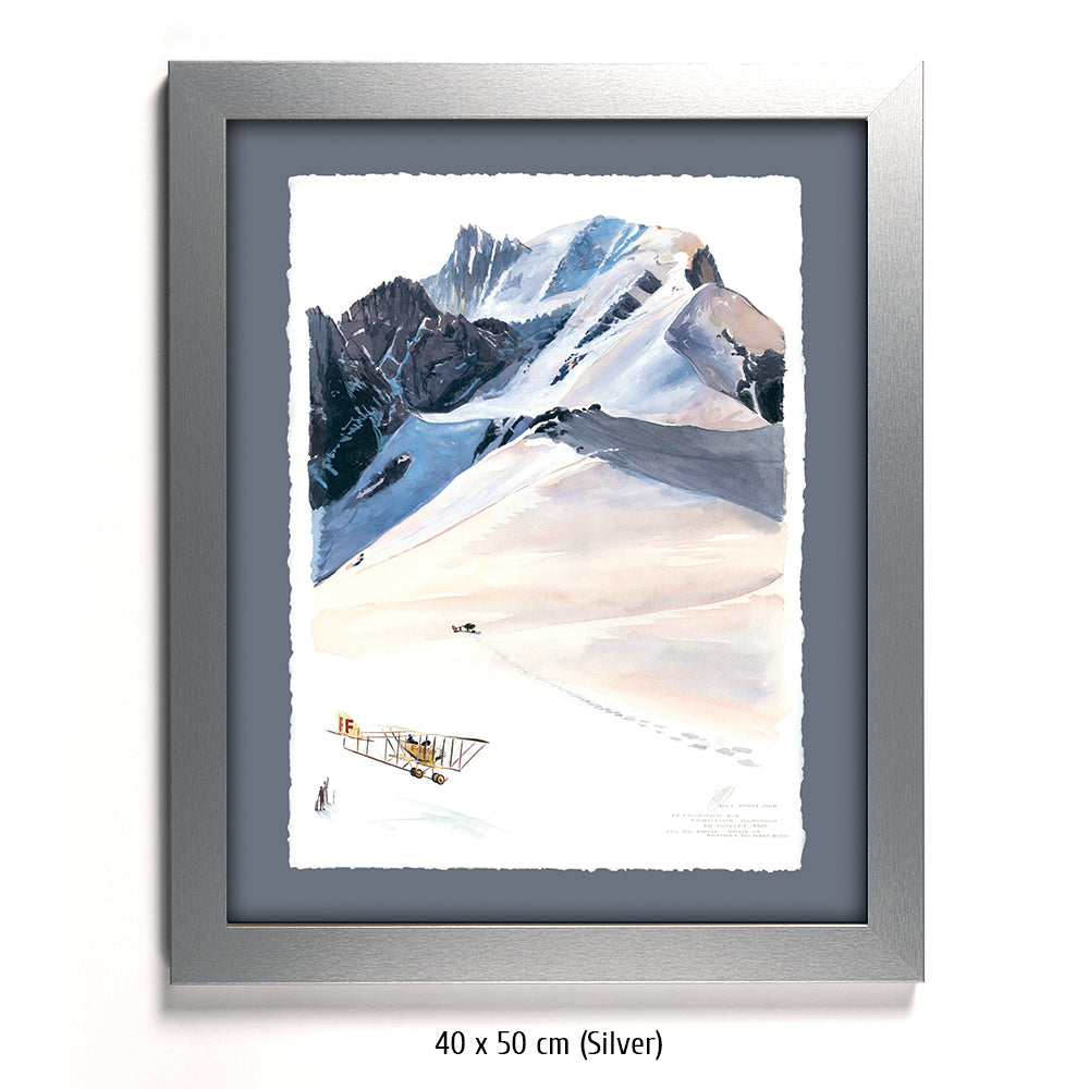 #0773  "Die Landung auf dem Montblanc-Rücken"