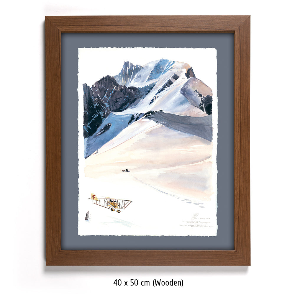 #0773  "Die Landung auf dem Montblanc-Rücken"