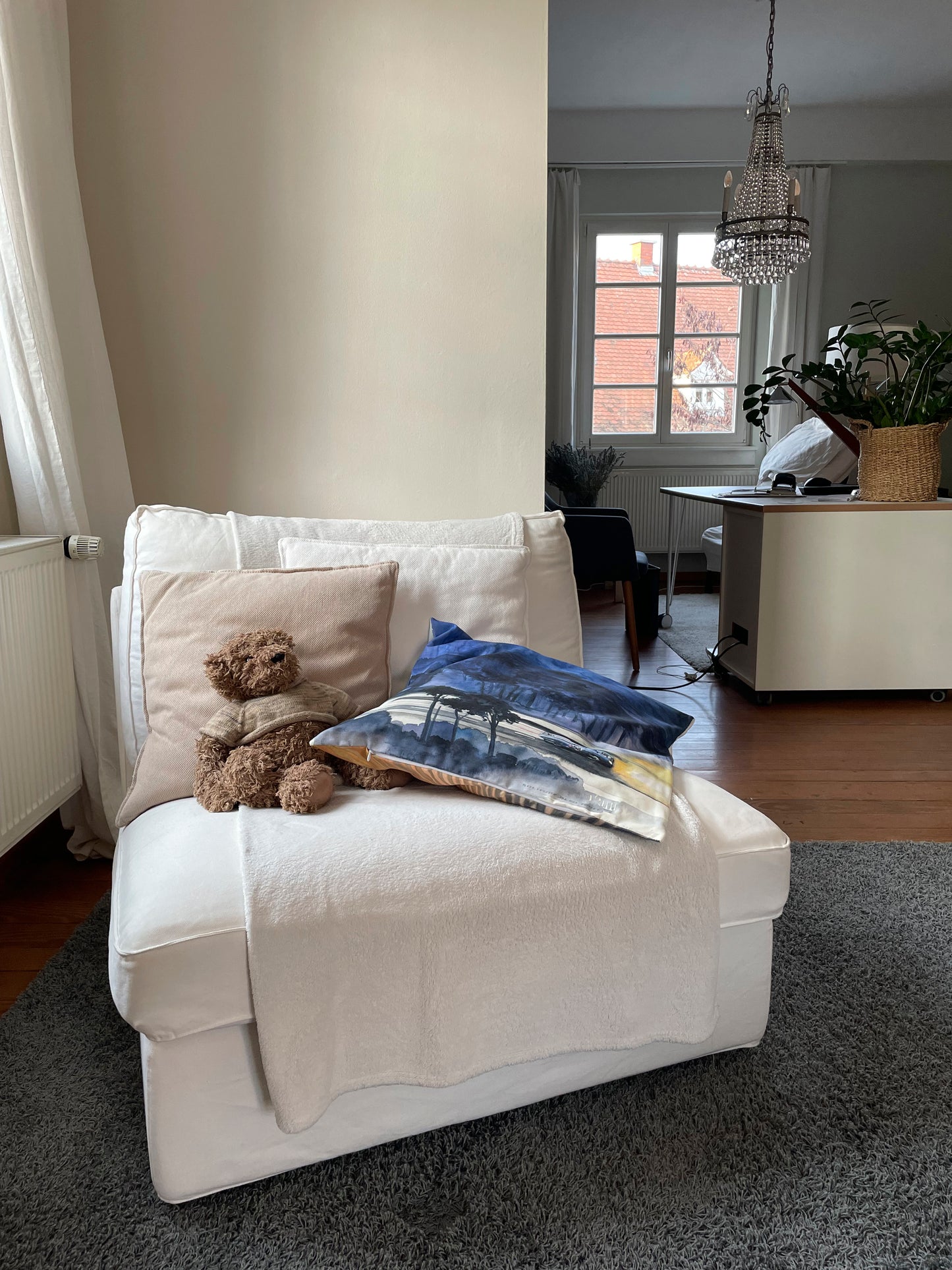 K2 Kissen "Solitude Bleu & Landrover in Colorado"