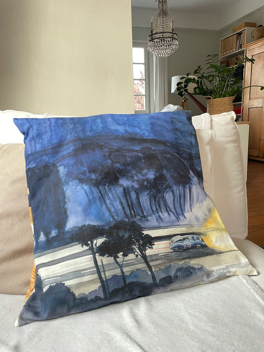 K2 Kissen "Solitude Bleu & Landrover in Colorado"