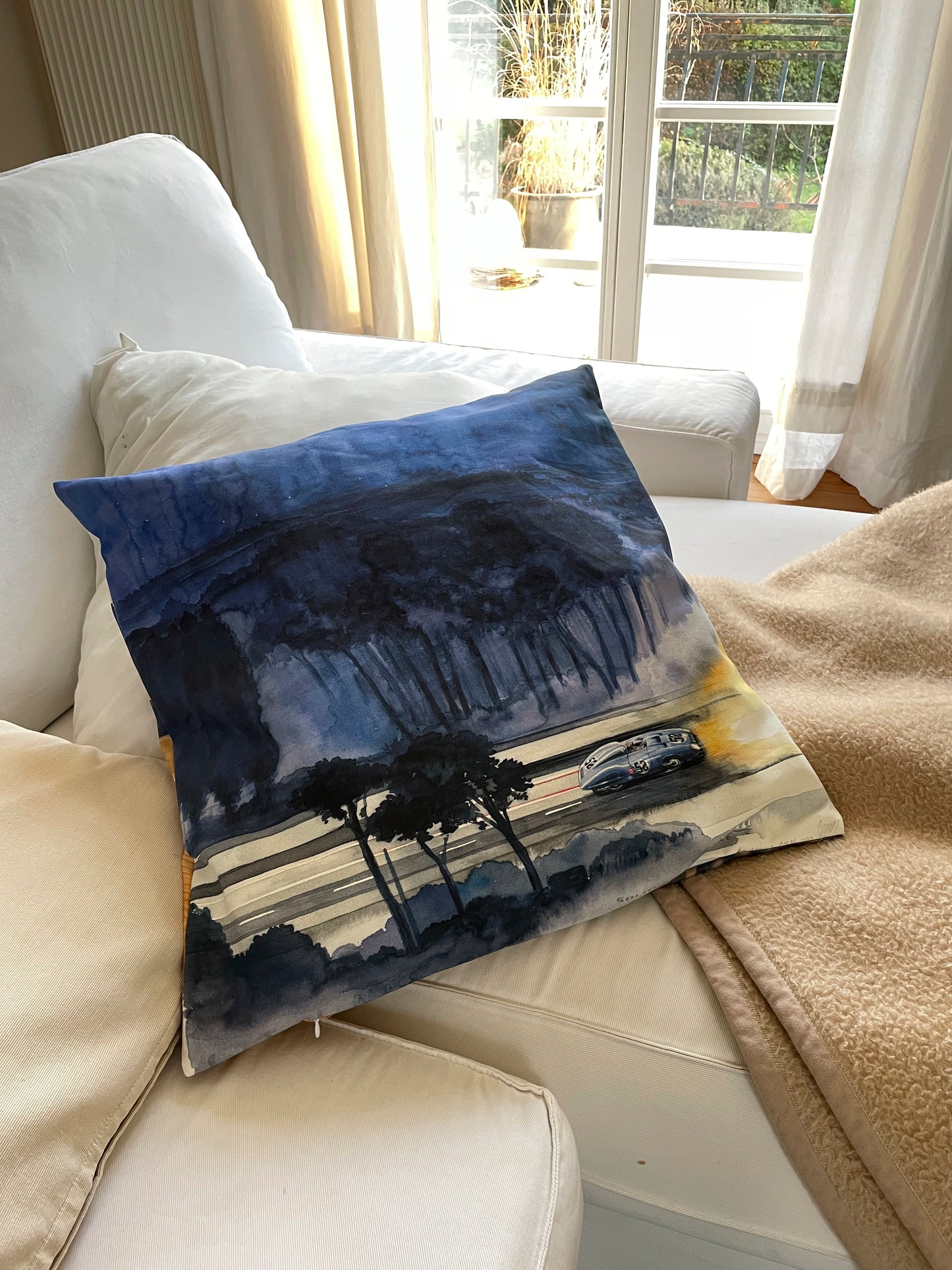 K2 Kissen "Solitude Bleu & Landrover in Colorado"