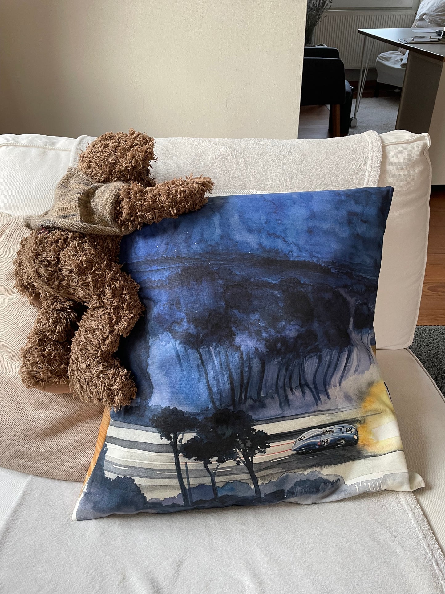 K2 Kissen "Solitude Bleu & Landrover in Colorado"