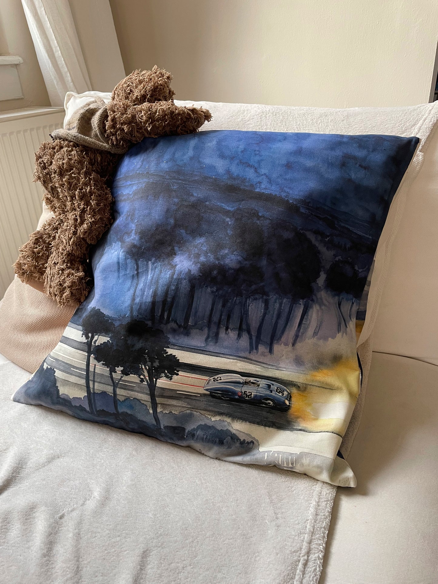 K2 Kissen "Solitude Bleu & Landrover in Colorado"