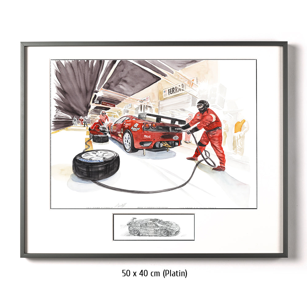 #0151 Ferrari 430 GTC, Team Risi Competizione Pit Stop