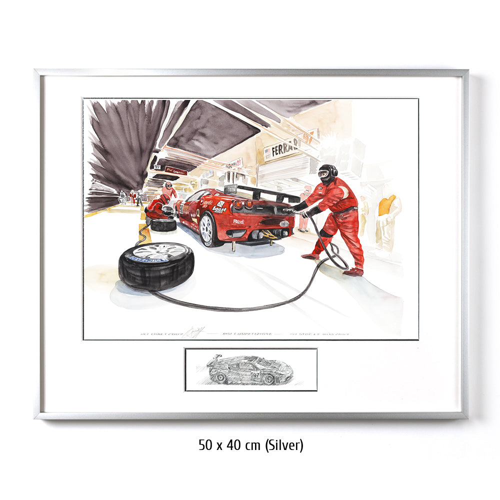#0151 Ferrari 430 GTC, Team Risi Competizione Pit Stop