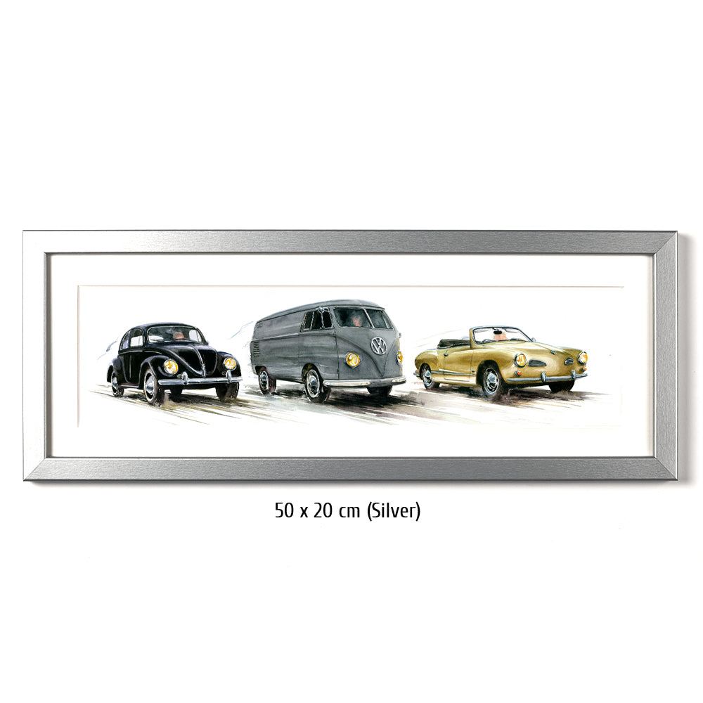 #0338XS VW Beetle, Volkswagen Bulli T2, Karmann Ghia