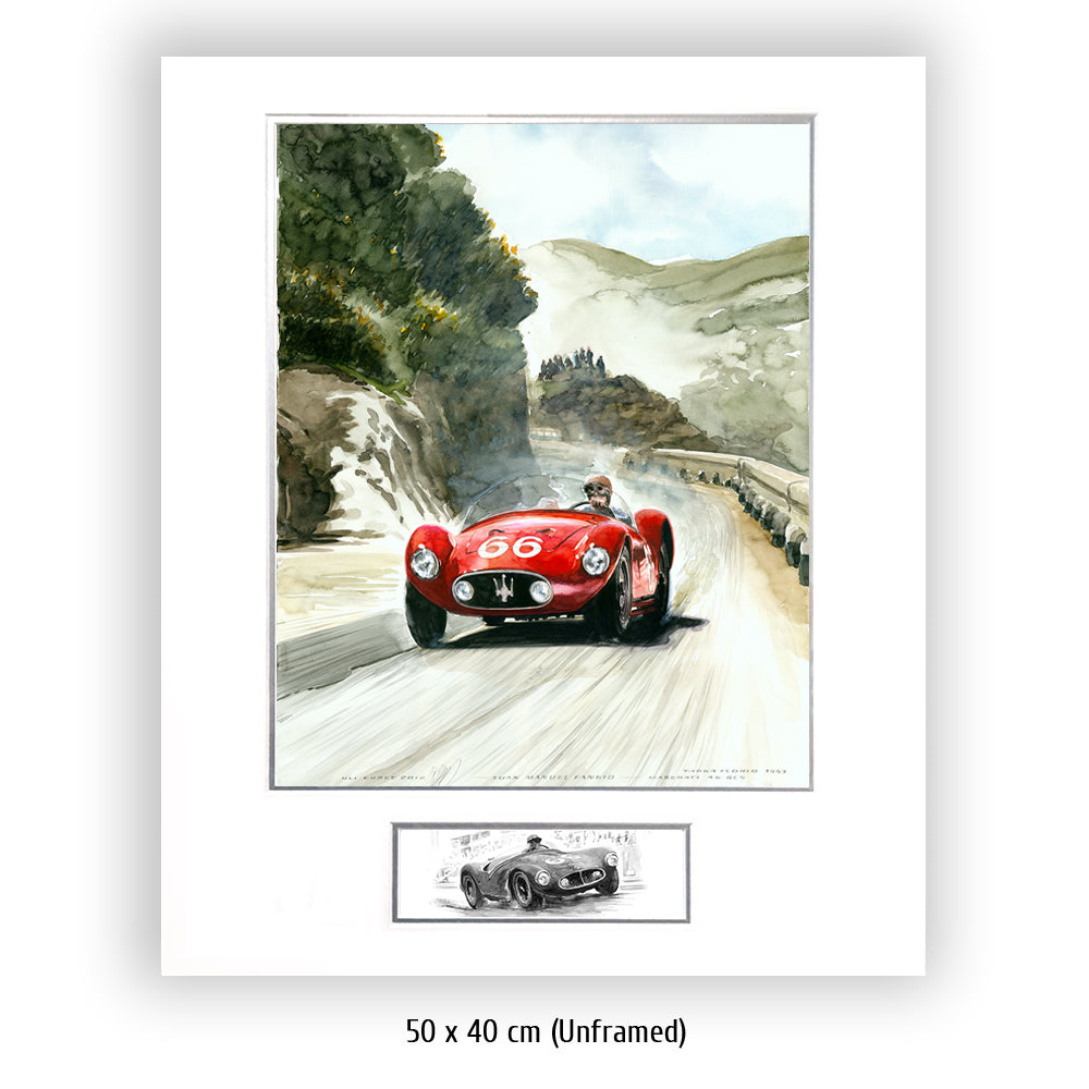 #0372 Juan Manuel Fangio, Maserati A6 GCS, Targa Florio 1953