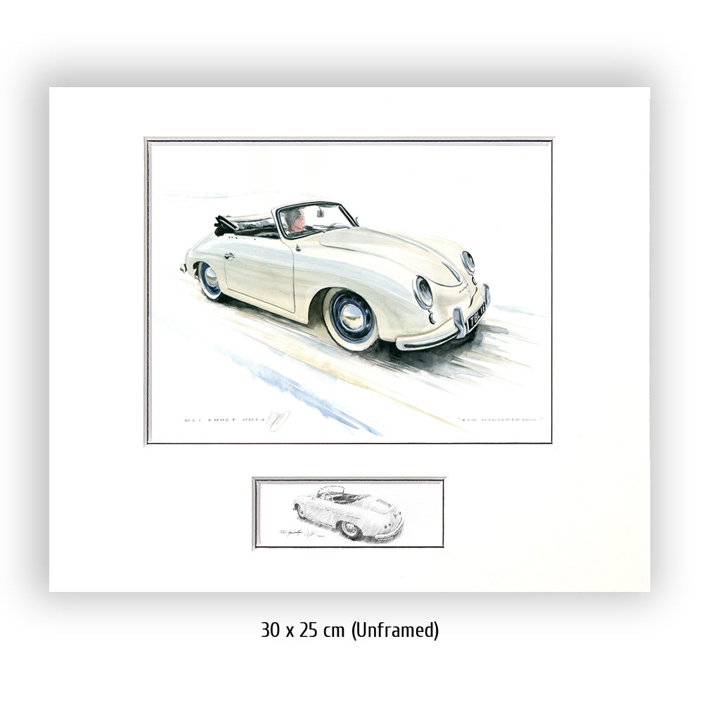 #0421 "A Winter's Dream", Porsche 356 A Cabriolet