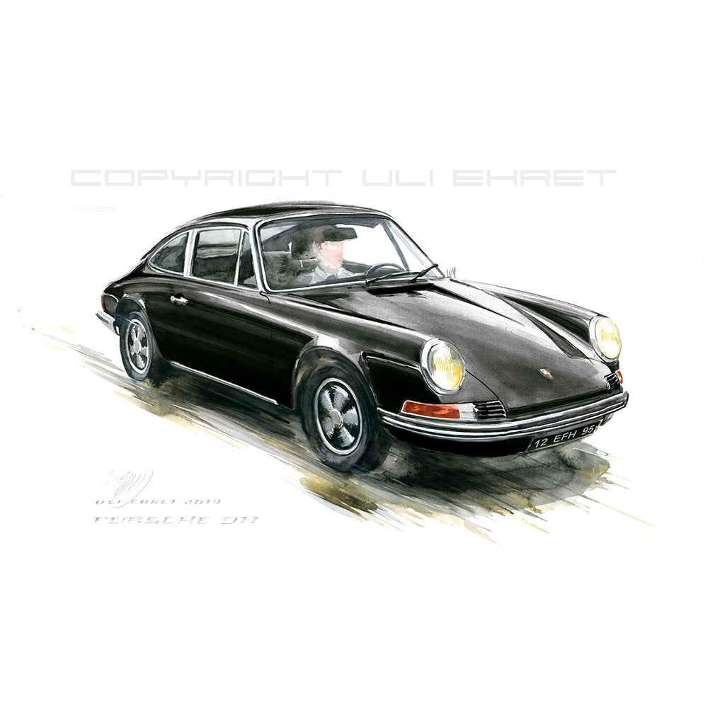 #0527B Porsche 911, schwarz