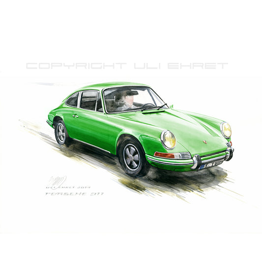 #0527G Porsche 911, green 