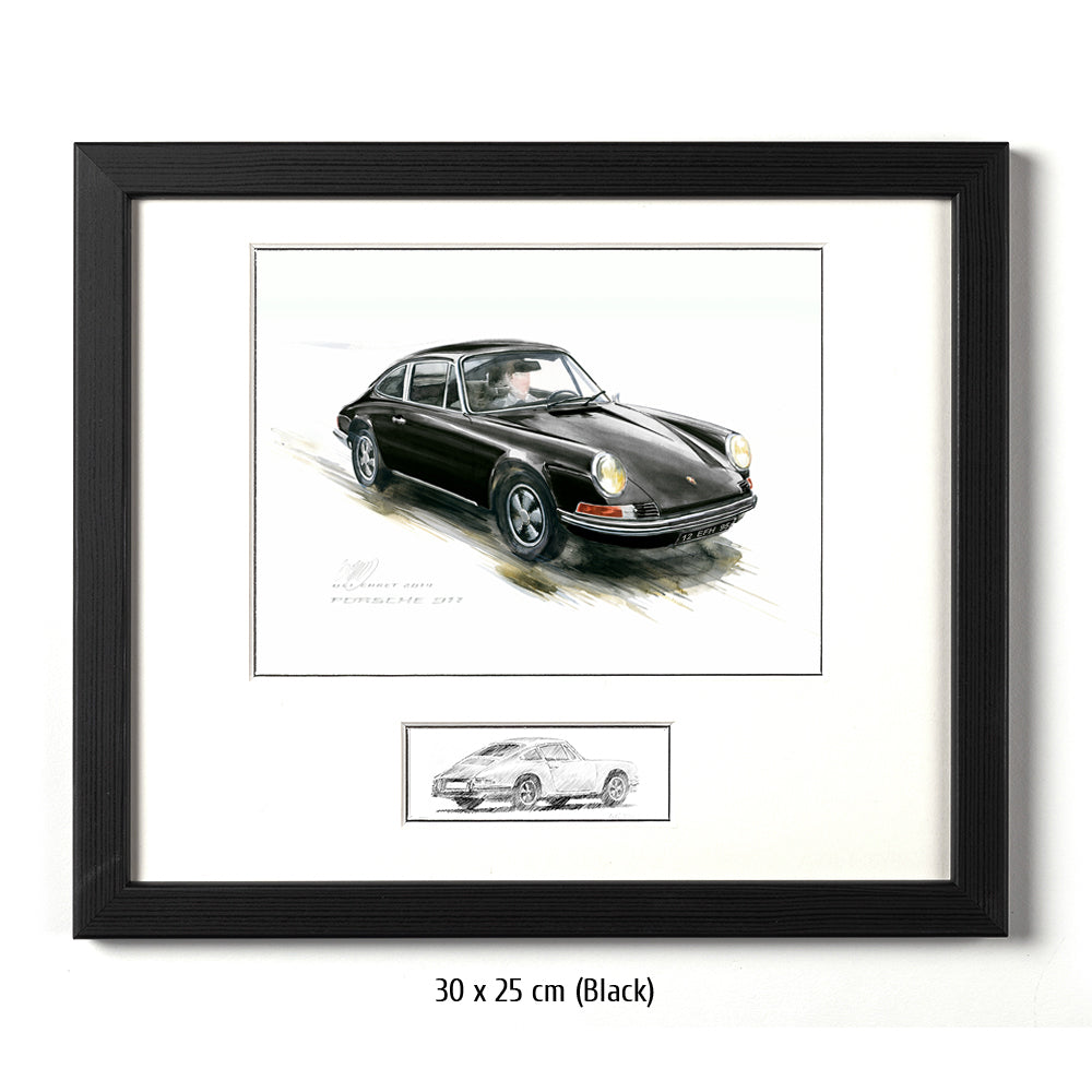 #0527B Porsche 911, schwarz