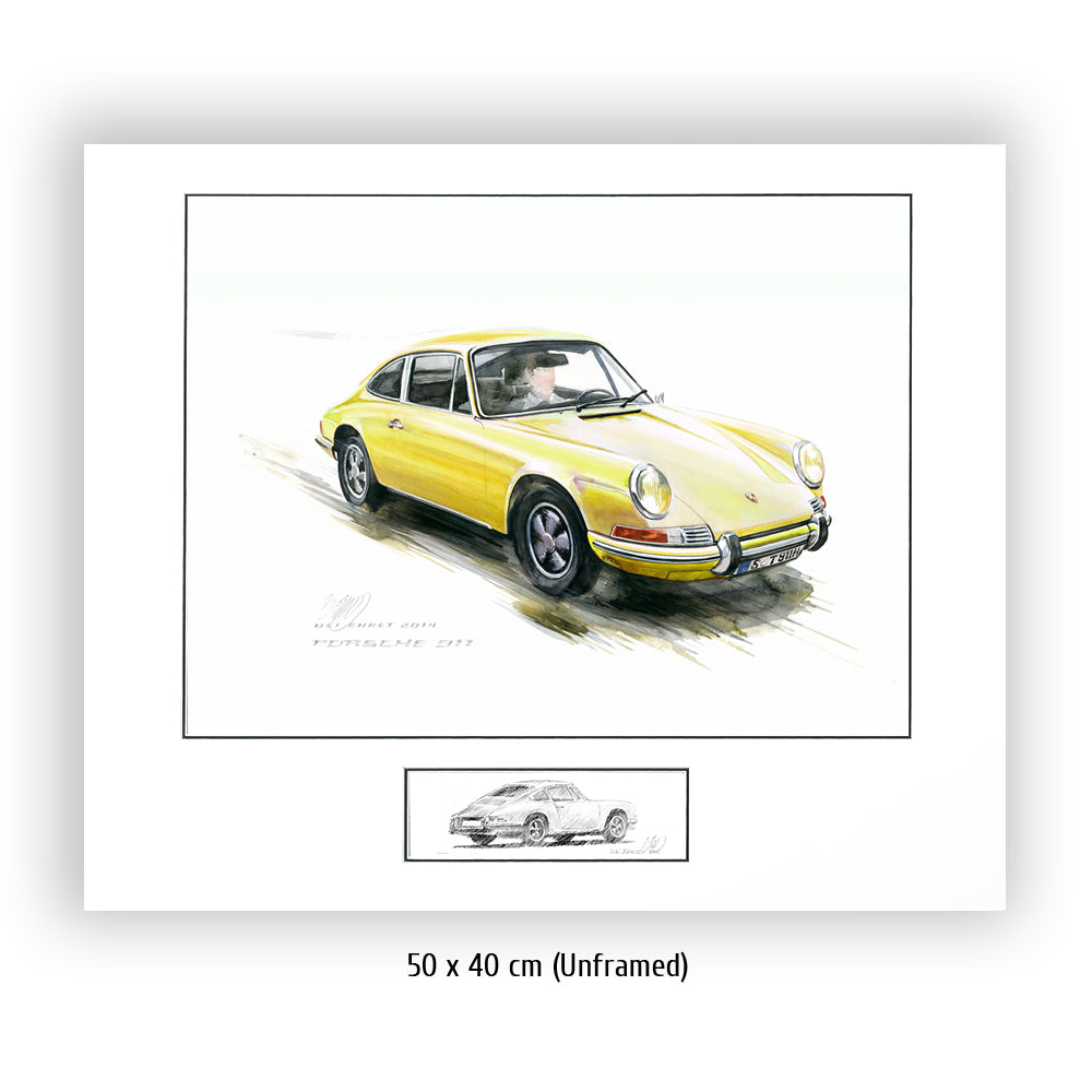 #0527Y Porsche 911, yellow