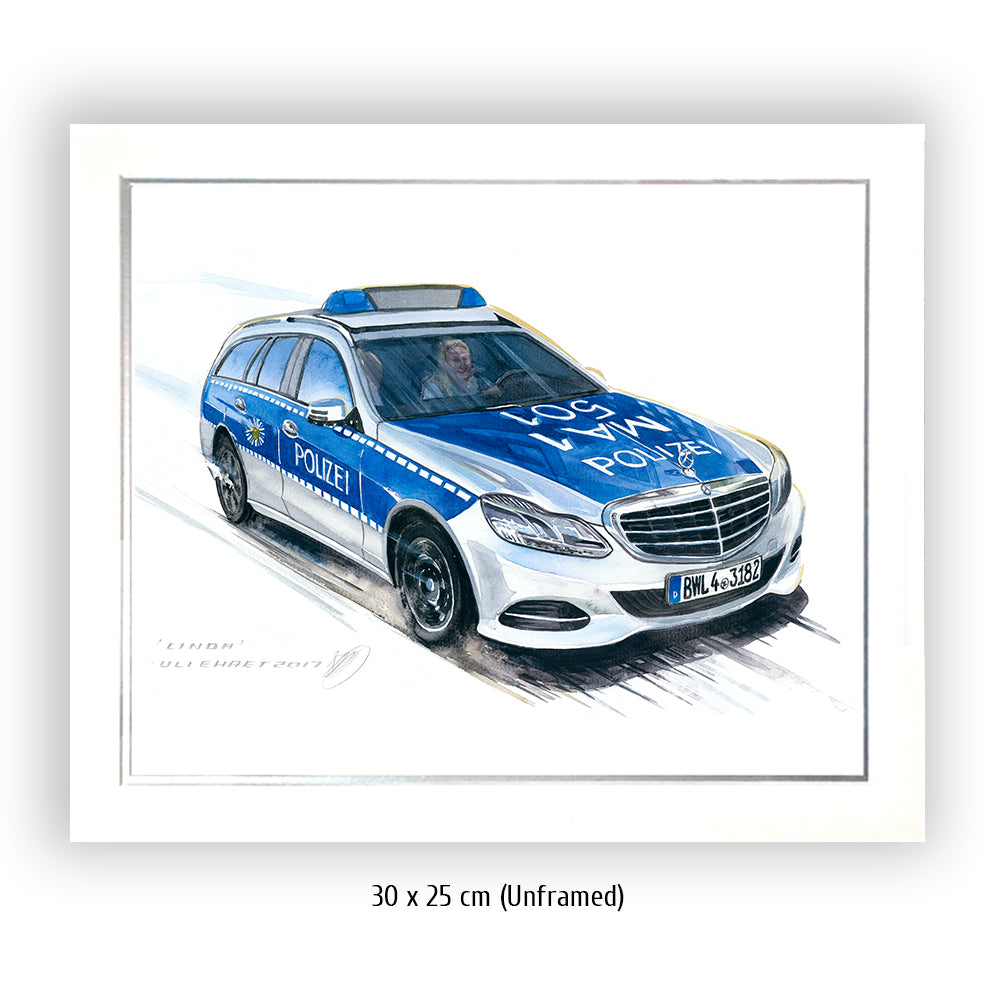#0695 Mercedes Benz police car
