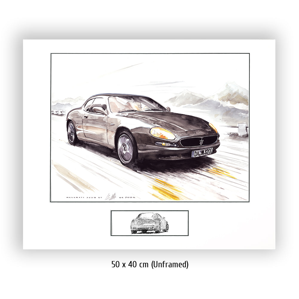#0093 Maserati 3200 GT in alpine scenario