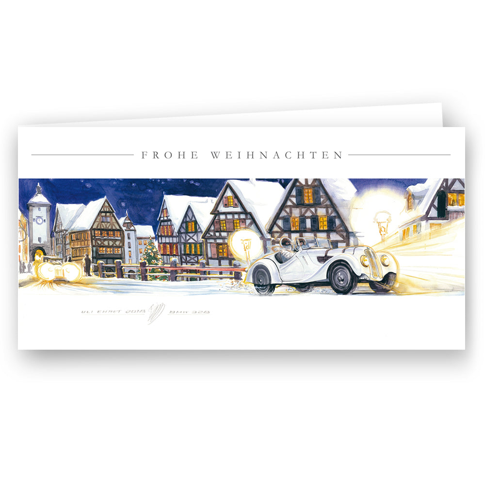 Card Winter magic in Rothenburg