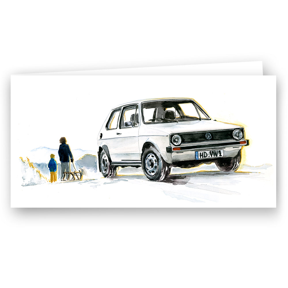 Karte #060 - "Die einfachen Dinge" - VW Golf Serie 1
