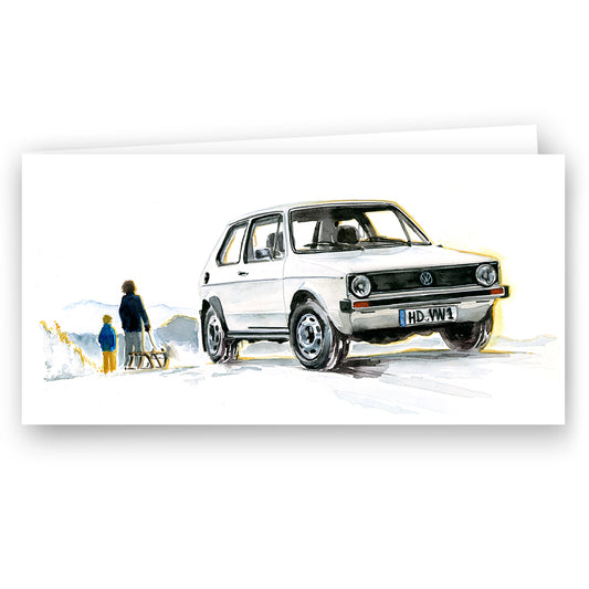 Card The simple things - VW Golf series 1